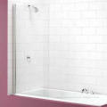 Bathtub Shower Door with 6mm Safety Glass and Chromed Alu. Frame